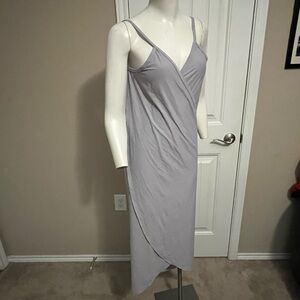 Spaghetti Strap Crossover Cover Up Wrap Cool Touch Dress-UPF50+ misty lilac